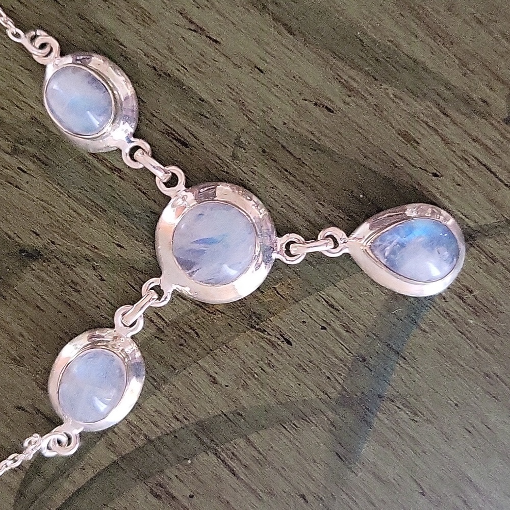 Handcrafted Blue Moonstones - Picture 7 of 7